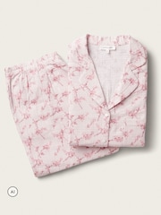 The White Company dobbelt bomulds blomstret afslappet Pyjamas sæt - Billede 4 af 4