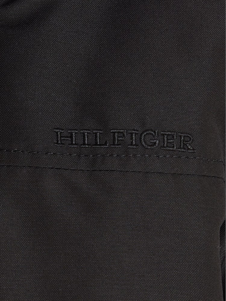 Tommy Hilfiger Kids Black Tech Hooded Bomber Jacket - Image 6 of 6 Tommy Hilfiger Kids Black Tech Hooded Bomber Jacket - Image 6 of 6