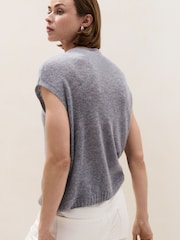 The White Company gestricktes Layering-T-Shirt aus Kaschmir mit High Neck - Bild 4 von 4