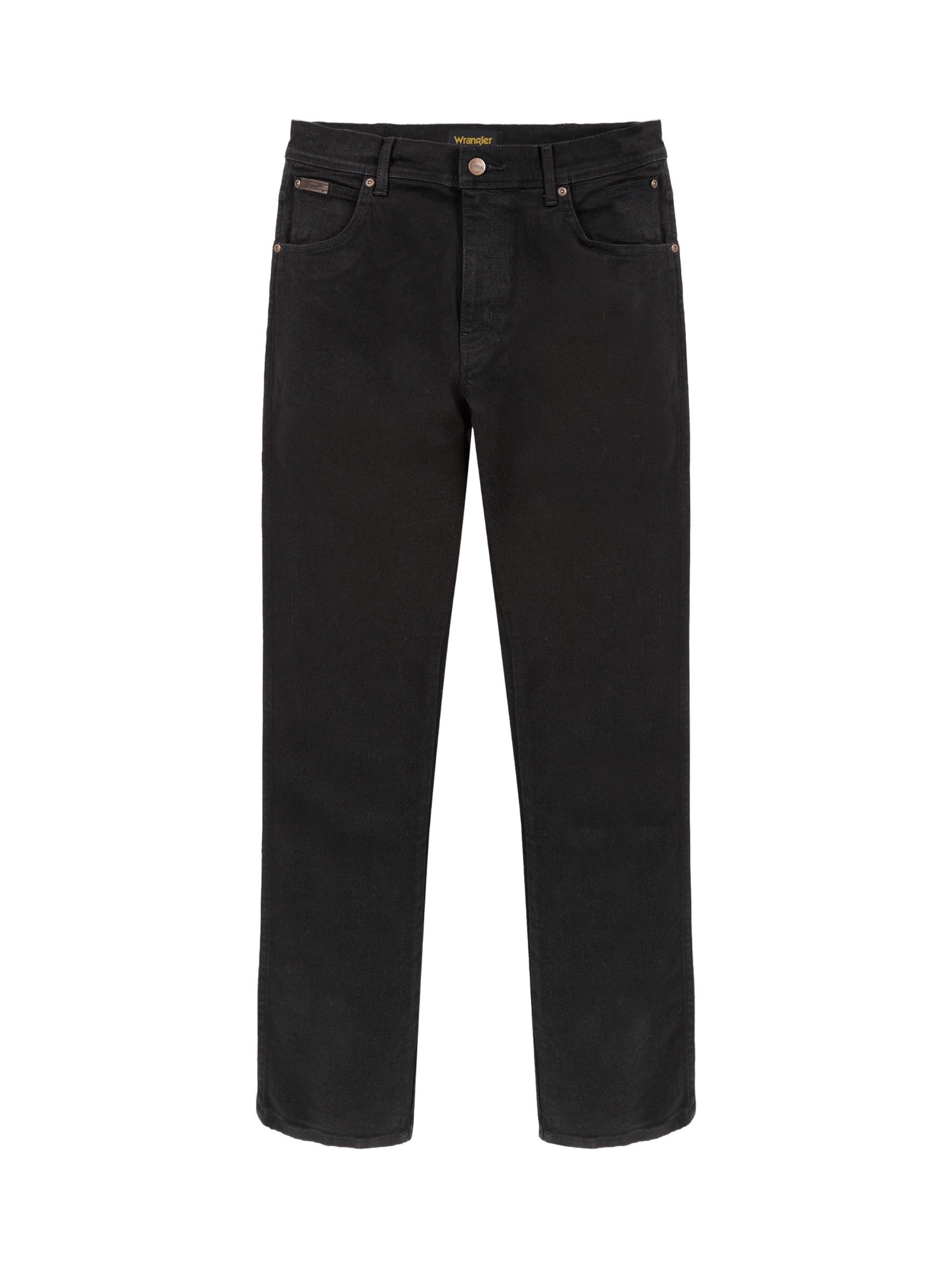 Buy Wrangler Black Straight Fit Texas Authentic Jeans from Next