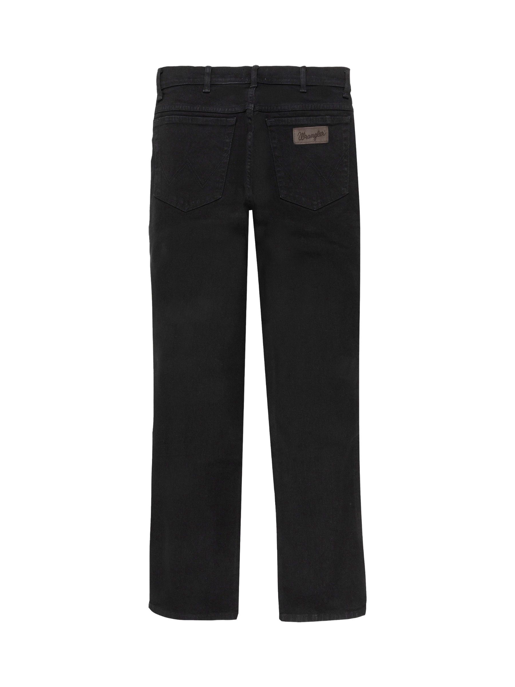 Buy Wrangler Black Straight Fit Texas Authentic Jeans from Next USA