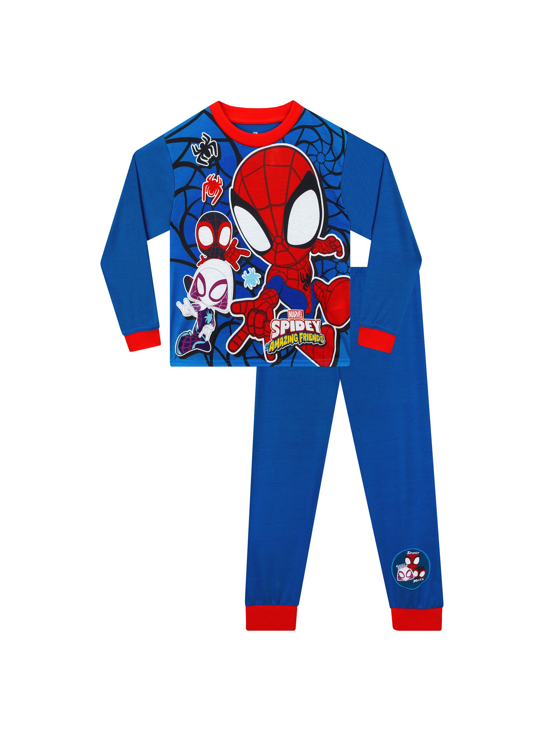 Character Unisex Kids Blue Marvel Spidey And His Amazing Friends Pyjamas