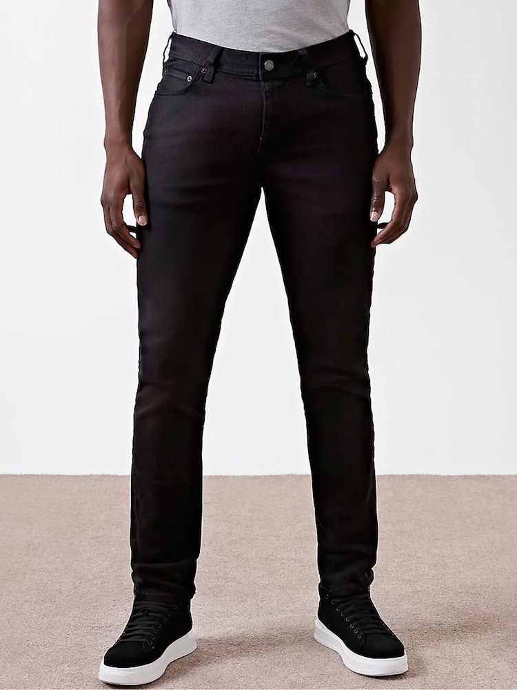 River Island Black Slim Fit Seth Jeans - Image 2 of 4
