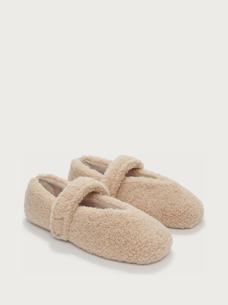 Zapatillas de ballet de borreguito de The White Company - Imagen 1 de 3 Zapatillas de ballet de borreguito de The White Company - Imagen 1 de 3