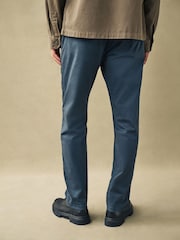 Blue Slim Fit Premium Laundered Stretch Chinos Trousers - Image 5 of 10