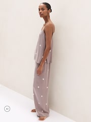 The White Company Silk Spot Cami пижама жиынтығы - 3суретінің 2 суреті