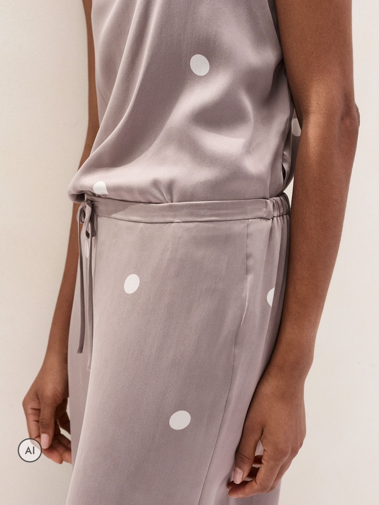The White Company Silk Spot Cami пижама жиынтығы - 3суретінің 3 суреті