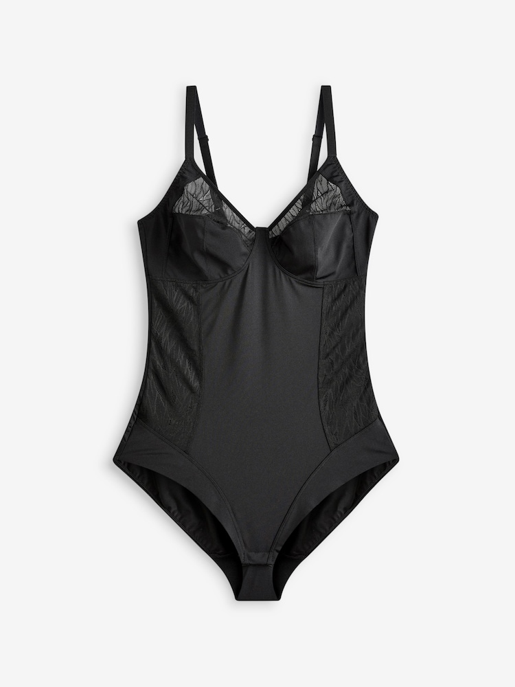 Black Total Support Smoothing Microfibre Body - Image 1 of 1