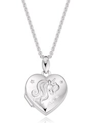 Beaverbrooks Mini B Unicorn Heart Locket - Image 1 of 3