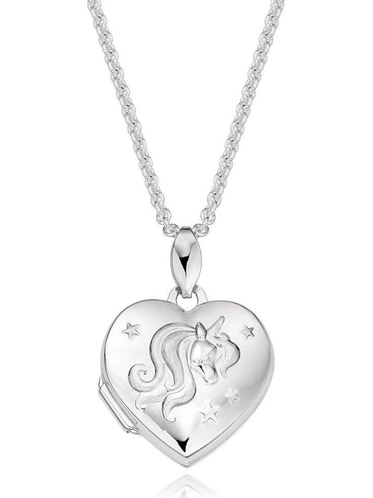 Beaverbrooks Mini B Unicorn Heart Locket - Image 1 of 3 Beaverbrooks Mini B Unicorn Heart Locket - Image 1 of 3