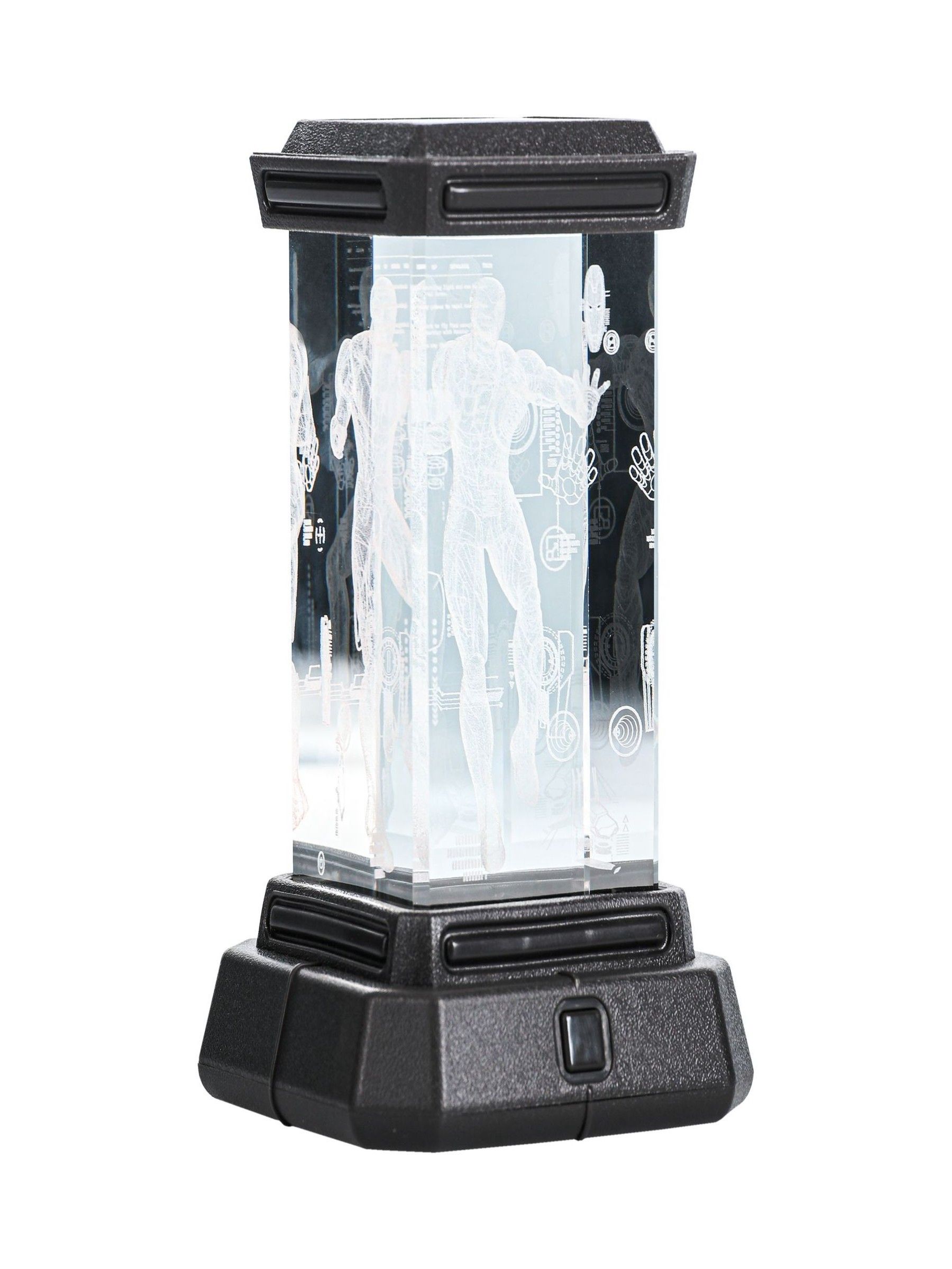 Paladone Iron Man Holographic Light - 3D Laser-Etched Crystal Model of Iron Man Figure, 12cm (4.7") Tall Marvel Lighting and Merch - Image 2