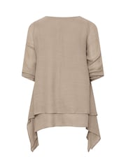 Evans Natural Double Layer Blouse - Image 6 of 6