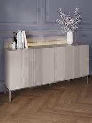 Frank Olsen Grey Iona 4 Door Large Sideboard - Image 1 of 7