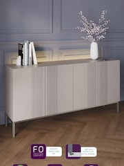 Frank Olsen Grey Iona 4 Door Large Sideboard - Image 3 of 7