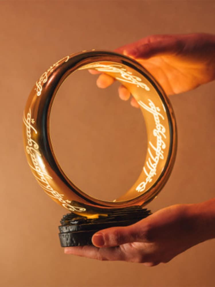 MenKind Gold Lord Of The Rings One Lamp Magical Glow - Image 1 of 9 MenKind Gold Lord Of The Rings One Lamp Magical Glow - Image 1 of 9