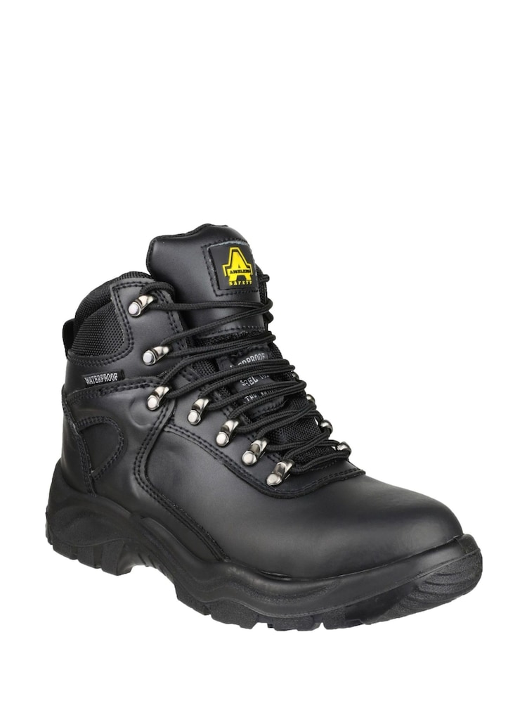 Amblers Safety Black FS218 Waterproof Lace-Up Safety Boots - Image 1 of 4