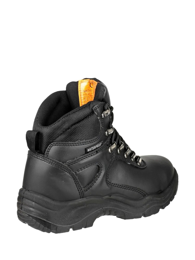Amblers Safety Black FS218 Waterproof Lace-Up Safety Boots - Image 2 of 4