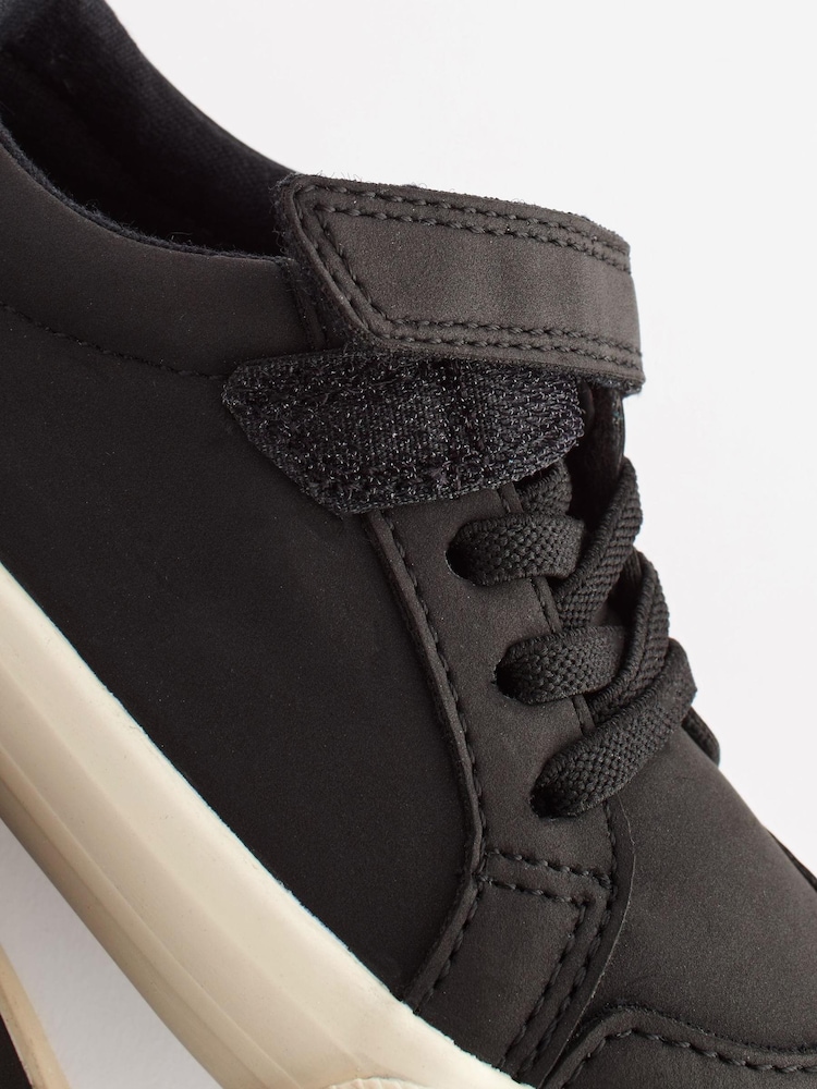 Black Standard Fit (F) Touch Fastening Elastic Lace Shoes - Image 6 of 6