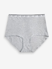 White/Black/Grey Full Brief Logo Knickers 4 Pack - Image 2 of 6