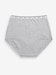 White/Black/Grey Full Brief Logo Knickers 4 Pack - Image 3 of 6