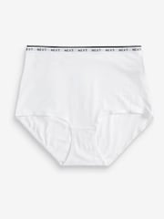 White/Black/Grey Full Brief Logo Knickers 4 Pack - Image 4 of 6