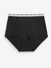 White/Black/Grey Full Brief Logo Knickers 4 Pack - Image 5 of 6
