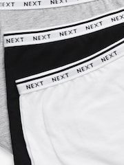 White/Black/Grey Full Brief Logo Knickers 4 Pack - Image 6 of 6