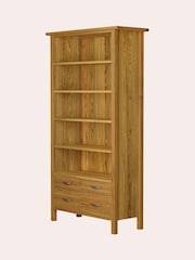Laura Ashley Oak Milton 4 Drawer Single Bookcase - Image 4 of 5