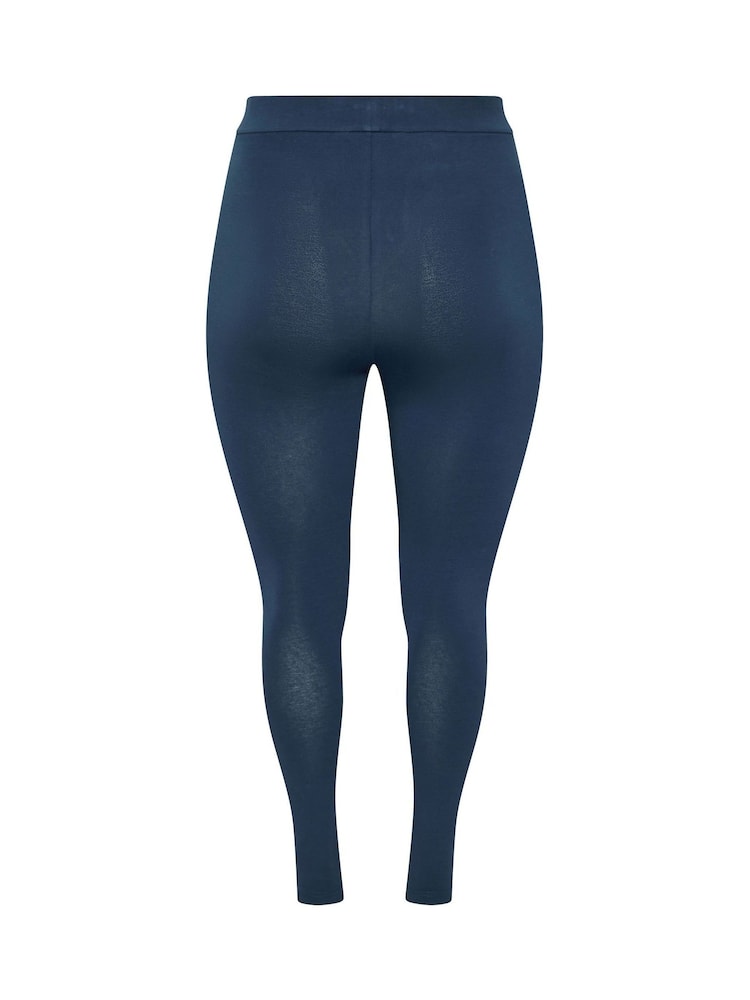 Evans Blue Cotton Leggings - Image 6 of 6 Evans Blue Cotton Leggings - Image 6 of 6