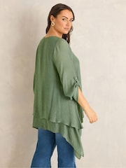 Evans Green Double Layer Blouse - Image 3 of 6