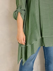 Evans Green Double Layer Blouse - Image 4 of 6