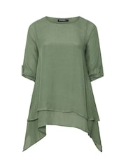 Evans Green Double Layer Blouse - Image 5 of 6