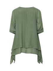 Evans Green Double Layer Blouse - Image 6 of 6