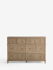 Laura Ashley Light Oak Barcombe 6 Drawer Wide Chest of Drawers - Image 1 of 5