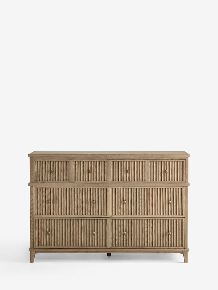 Laura Ashley Light Oak Barcombe 6 Drawer Wide Chest of Drawers - Image 1 of 5 Laura Ashley Light Oak Barcombe 6 Drawer Wide Chest of Drawers - Image 1 of 5