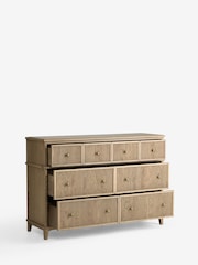 Laura Ashley Light Oak Barcombe 6 Drawer Wide Chest of Drawers - Image 2 of 5