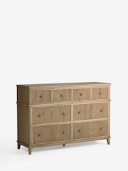 Laura Ashley Light Oak Barcombe 6 Drawer Wide Chest of Drawers - Image 3 of 5