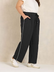 „Evans Luxe Stripe“ plačios jogger kelnės - 1 paveikslėlis iš 6