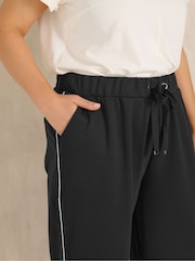 „Evans Luxe Stripe“ plačios jogger kelnės - 4 paveikslėlis iš 6