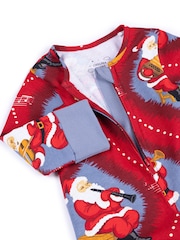 Chelsea Peers Baby Cotton Christmas Santa Songbook Print Sleepsuit - Imagen 2 de 3