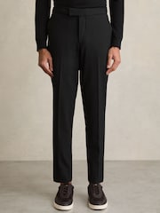 Noir - Pantalon décontracté Reiss Found à cordon - Image 3 of 6