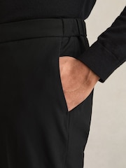 Noir - Pantalon décontracté Reiss Found à cordon - Image 4 of 6