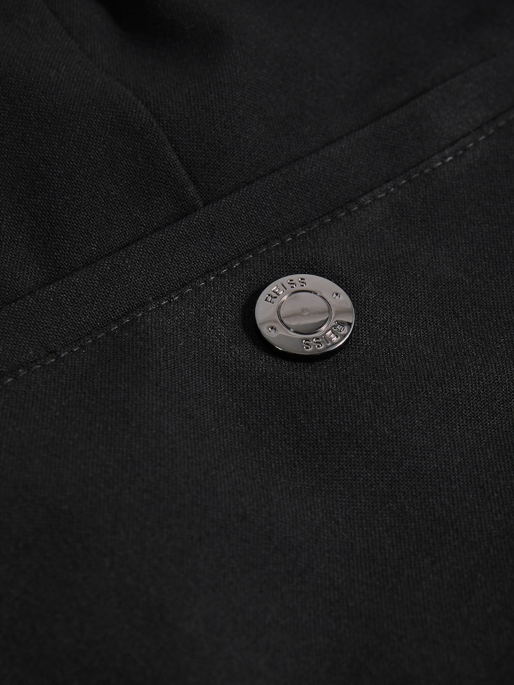 Noir - Pantalon décontracté Reiss Found à cordon - Image 6 of 6