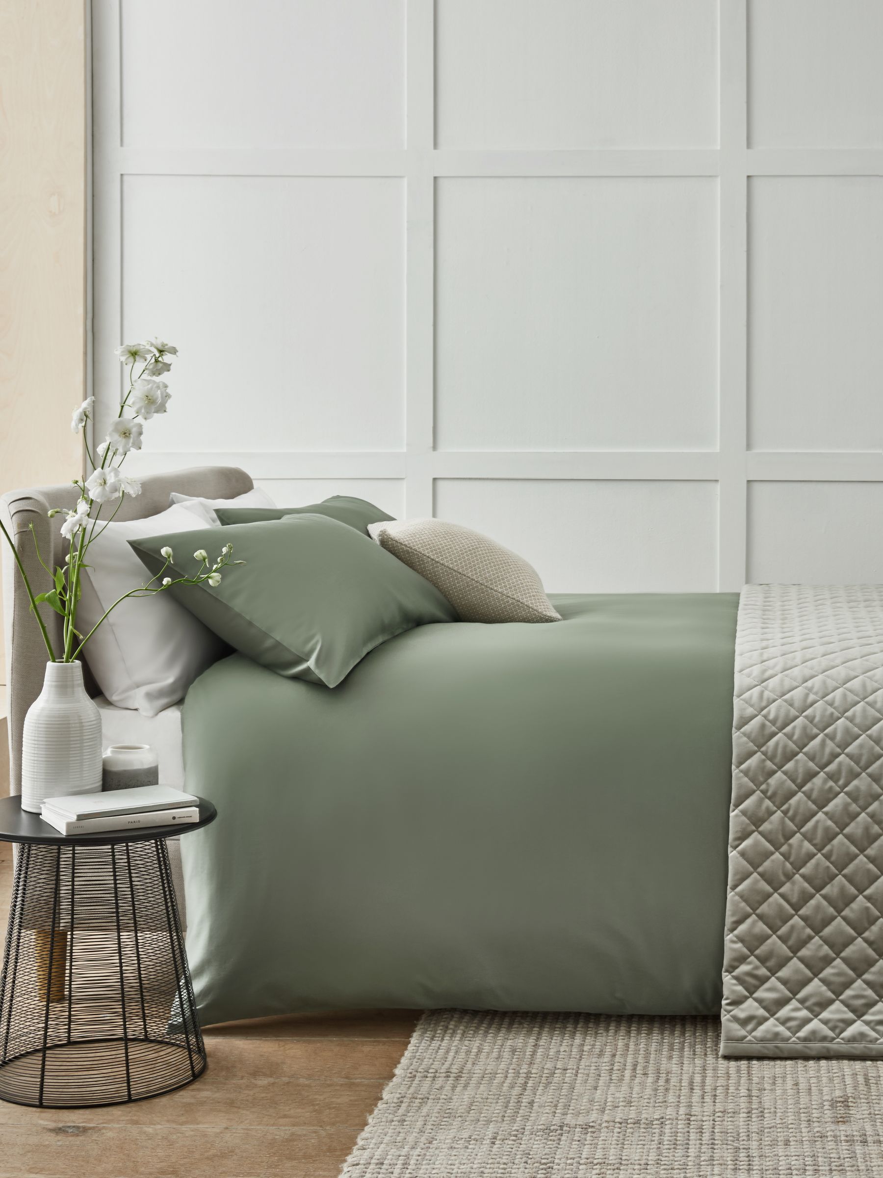 Buy Sage Green N. Premium 400 Thread Count 100 Egyptian Cotton Sateen Luxury Duvet Cover And Pillowcase Set from Next South Africa