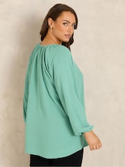 Zelená - Evans Airflow Boho top - Obrázek 3 z 6
