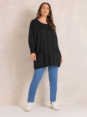 Evans Black Seam Detail Pocket Jumper - Image 2 of 6