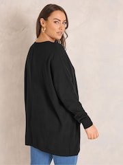 Evans Black Seam Detail Pocket Jumper - Image 3 of 6