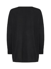 Evans Black Seam Detail Pocket Jumper - Image 6 of 6