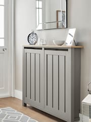 Dove Grey Malvern Oak Effect Radiator Cover - Image 1 of 7