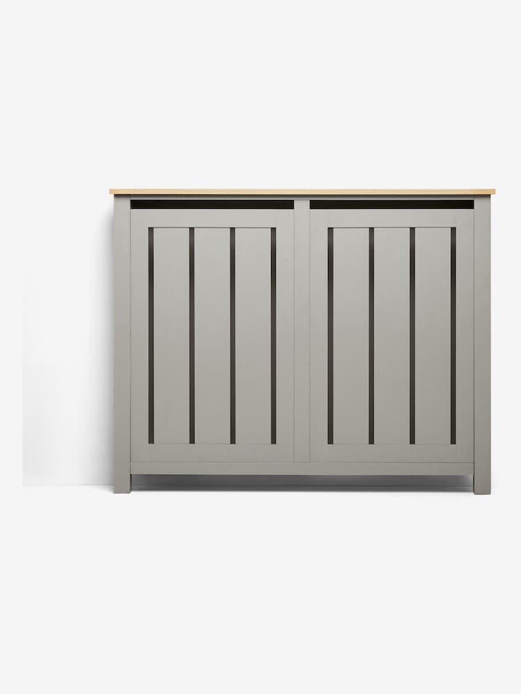Dove Grey Malvern Oak Effect Radiator Cover - Image 2 of 7